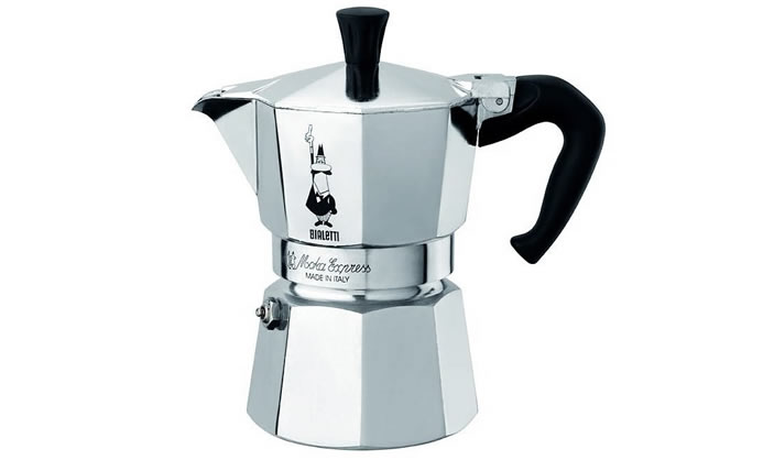 BIALETTI モカエクスプレス(アルミ製)の直火式エスプレッソメーカー(マキネッタ)