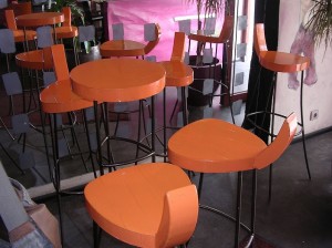 参考になるおうちカフェインテリア　オレンジのキーカラー