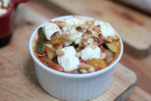 野菜ときのこと卵のココット