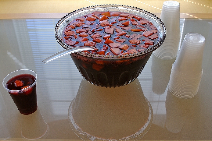 赤ワインで自家製サングリア　おうちカフェでホームパーティーしよ♪000