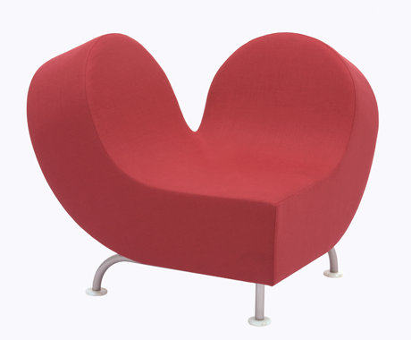 かわいいピンクのハート型ソファ！JOLY COEUR